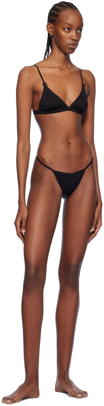 Black 'The Triangle' Bralette - 4