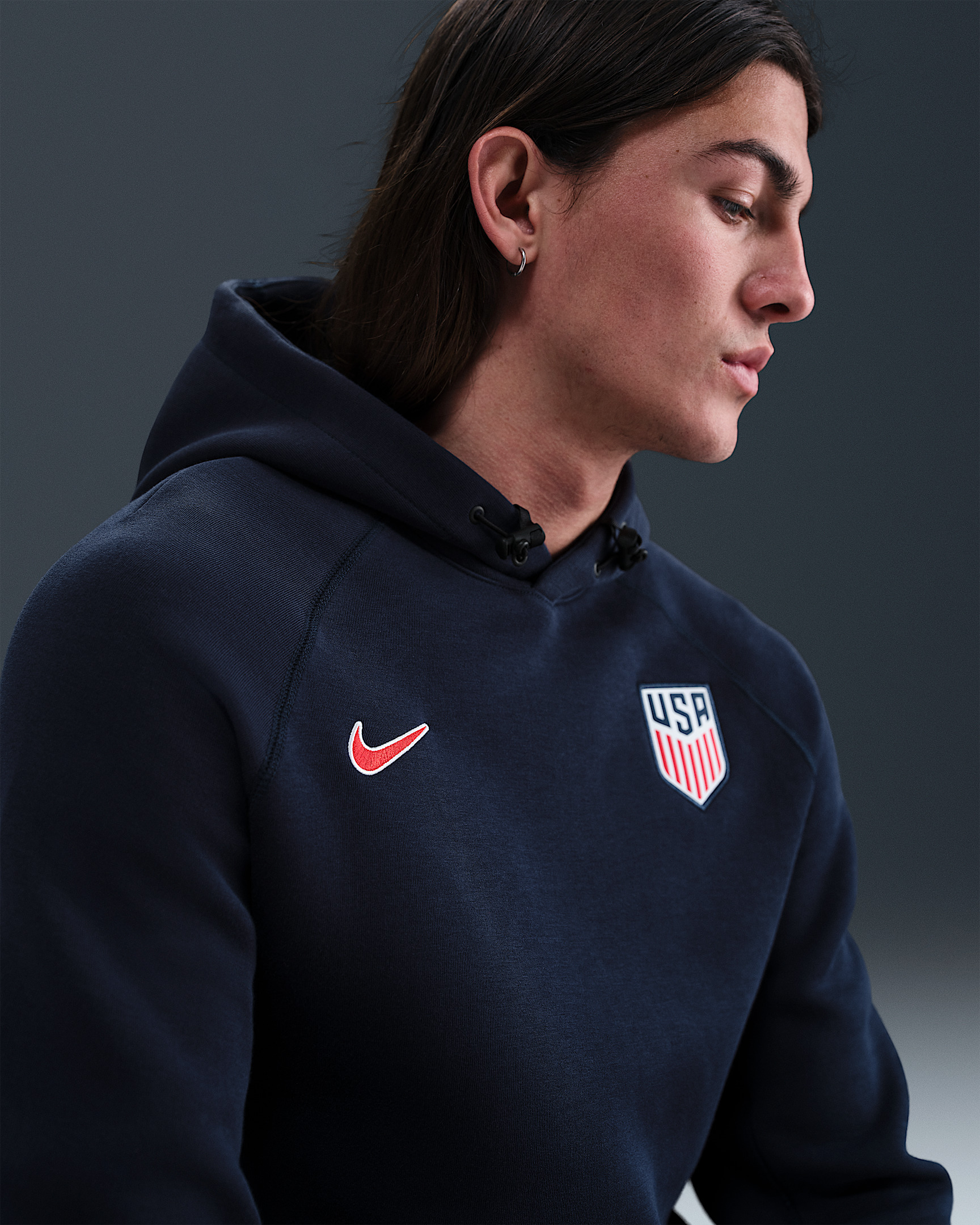 USMNT Tech Men's Nike Soccer Fleece Pullover Hoodie - 3