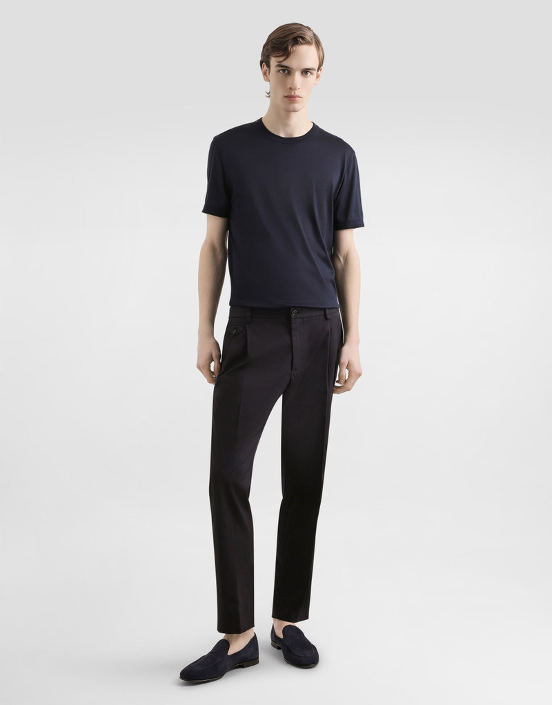Dolce & Gabbana Short-sleeved silk t-shirt outlook