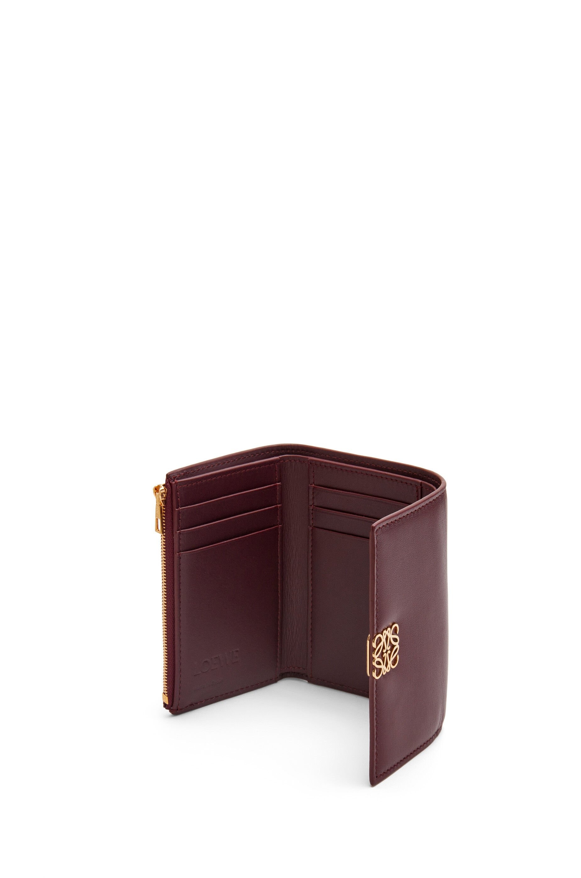 Puffer Anagram small vertical wallet in shiny nappa calfskin - 3