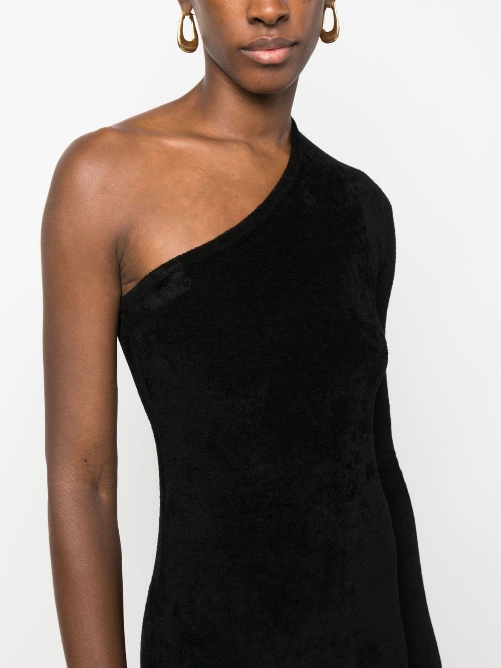 one-shoulder midi dress - 5