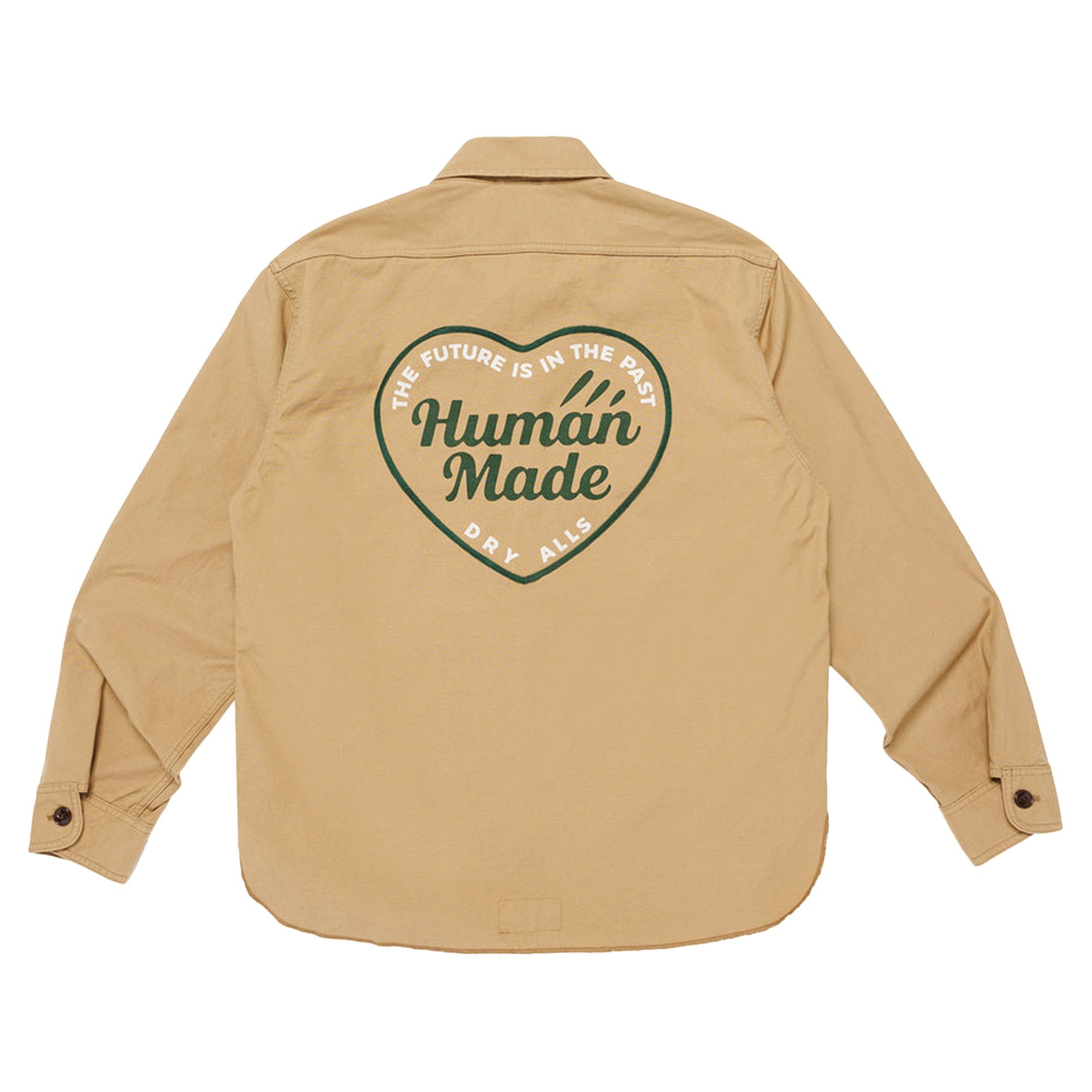 【Human Made】 Zip-Up Work Shirt Beige Human Made Human Made Zip-Up Work Shirt 'Beige' | goat