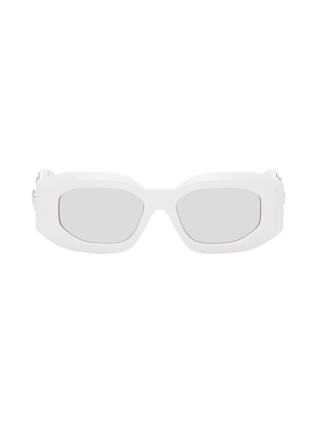 White Maxi Medusa Biggie Sunglasses - 1