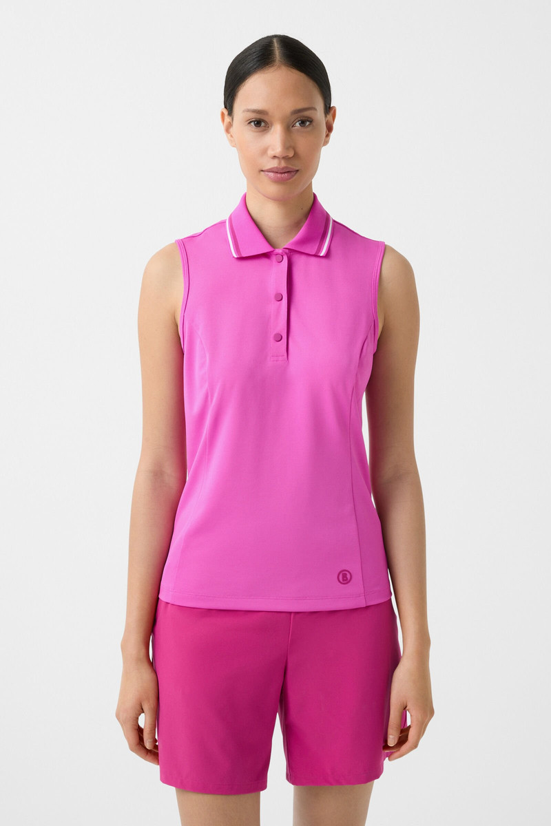 Alessia functional polo top in Pink 2