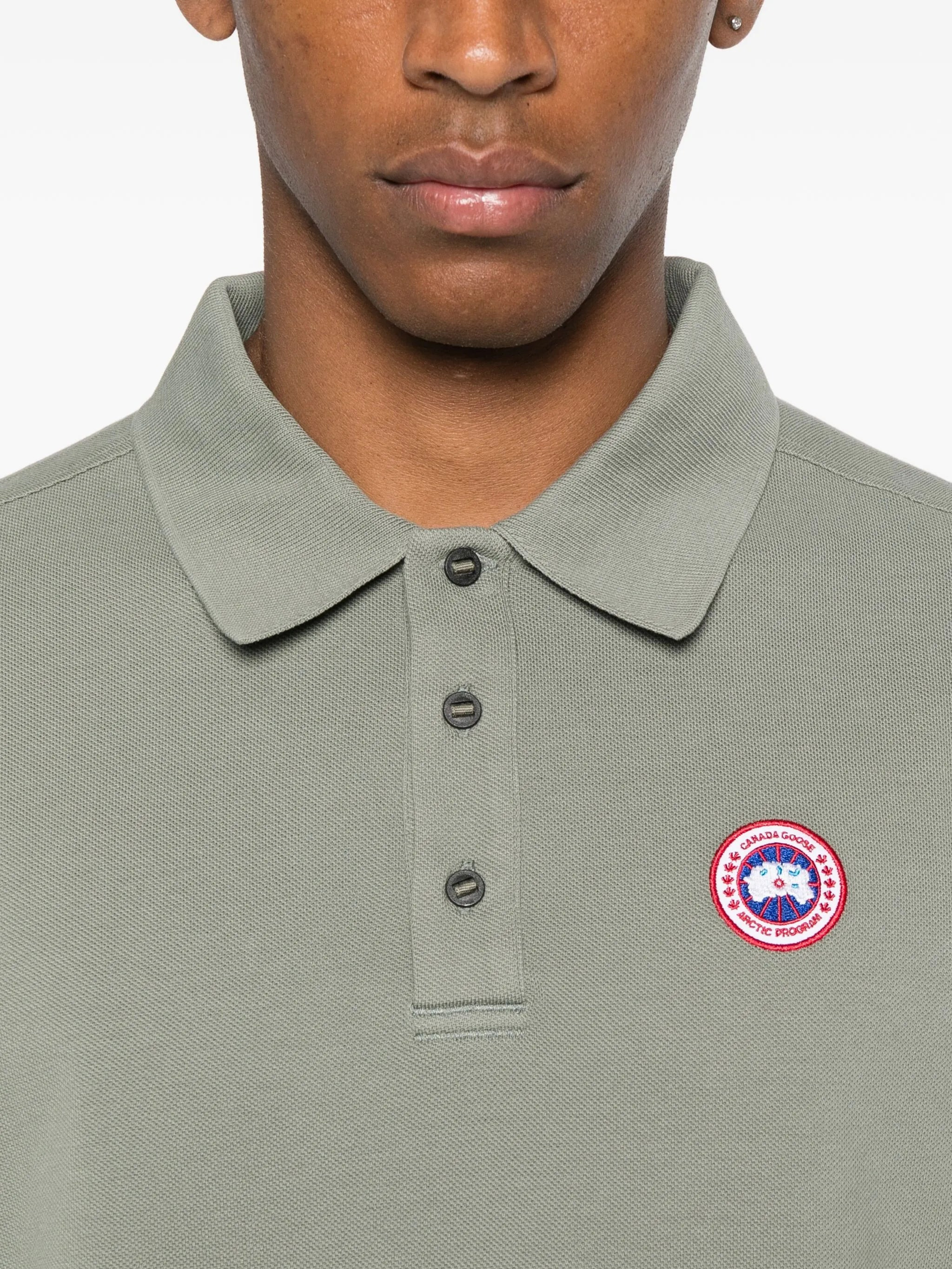 Beckley logo-patch polo shirt - 4
