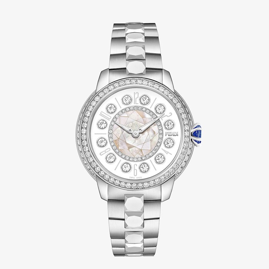 33 MM - Watch with diamonds and rotating precious stones - 1