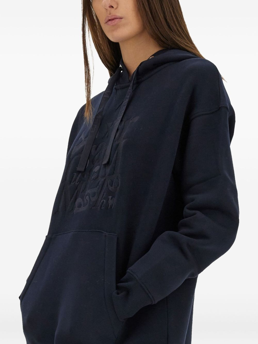 logo-embroidered hoodie - 4