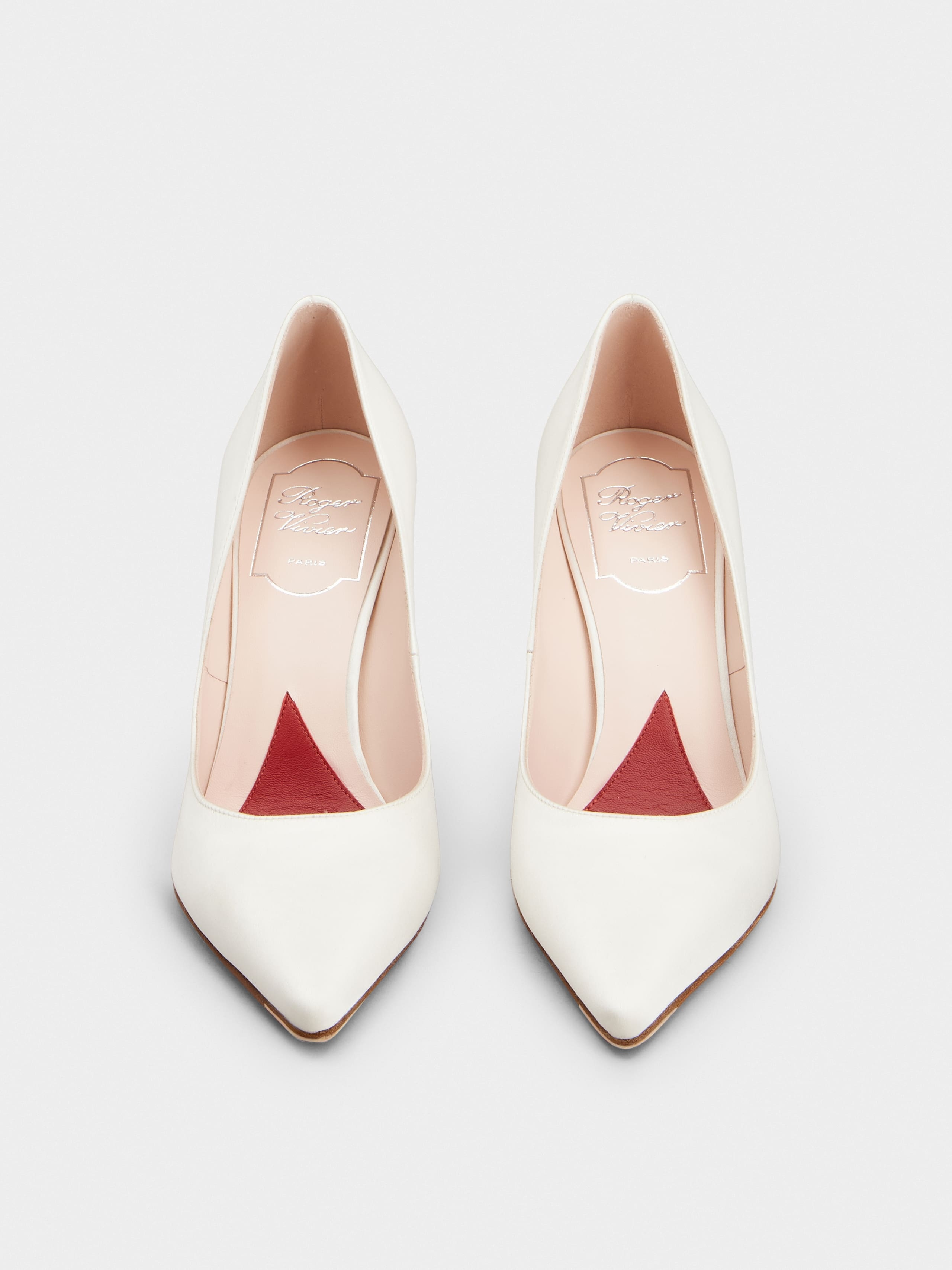Jewel Heel Pumps in satin - 7