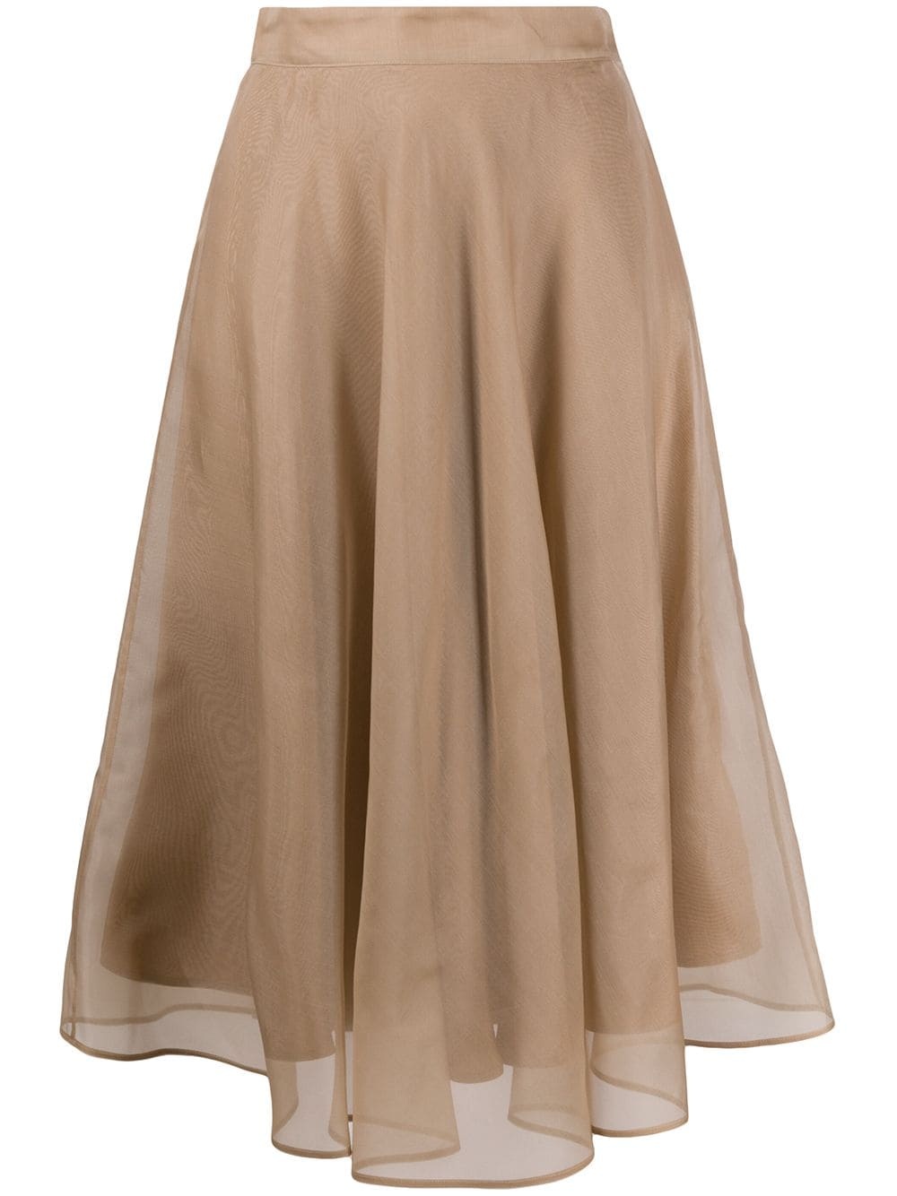 layered midi skirt - 1