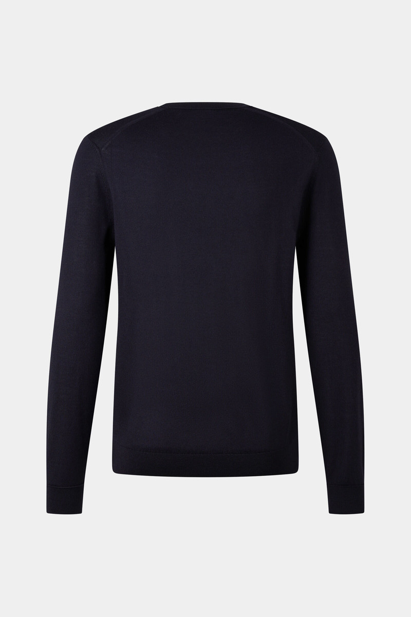 BOGNER Fine knit pullover Ole in Navy blue outlook