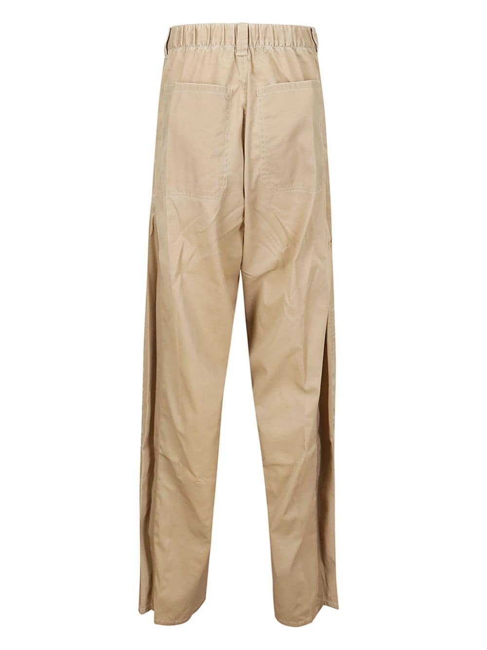 folded wide-leg cargo trousers - 3