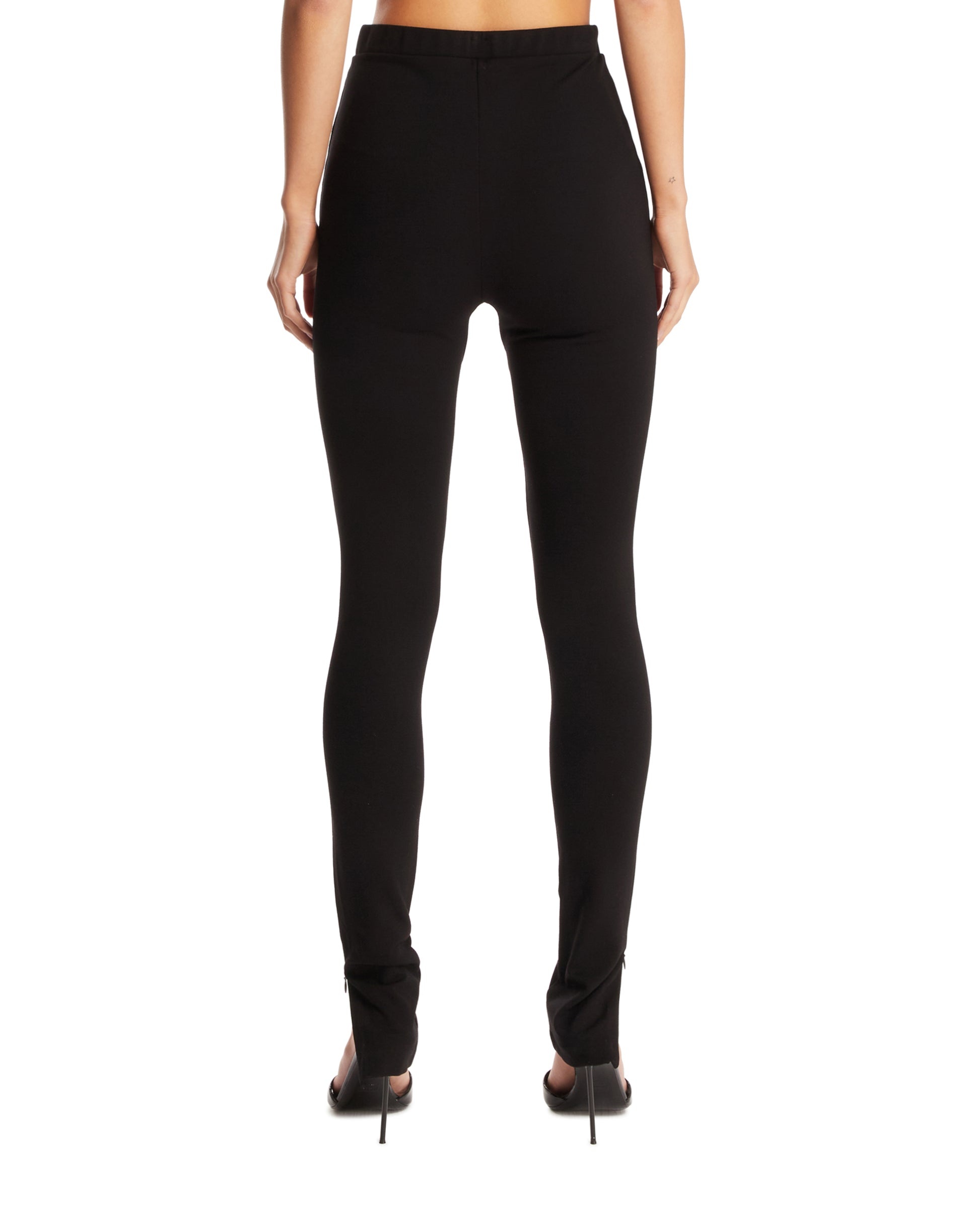 Black Zip Leggings - 3