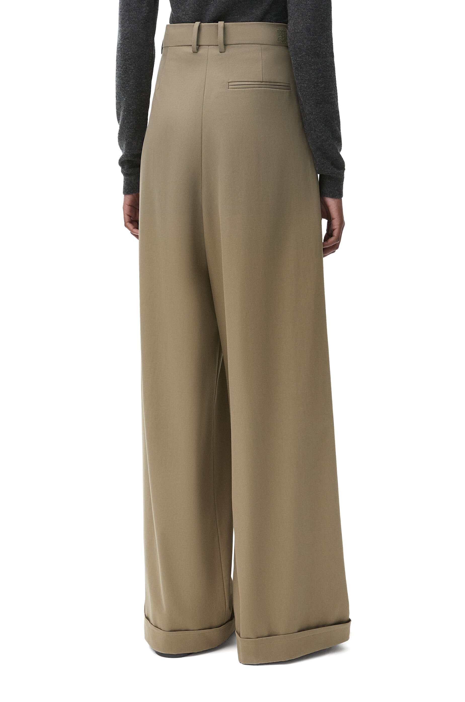 Pleated trousers in cotton and silk - 4