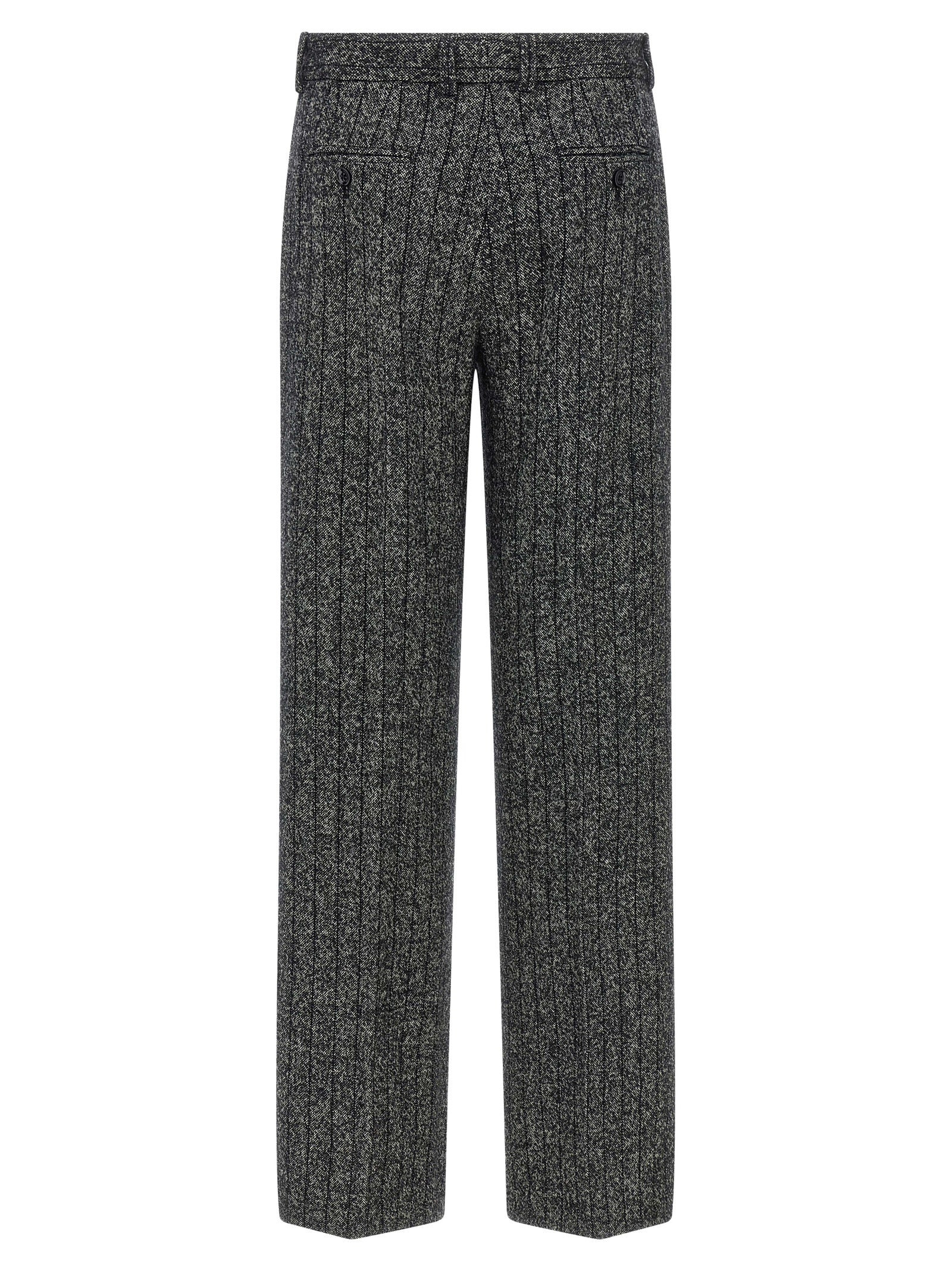 Dolce & Gabbana Women Striped Wool Pants - 2