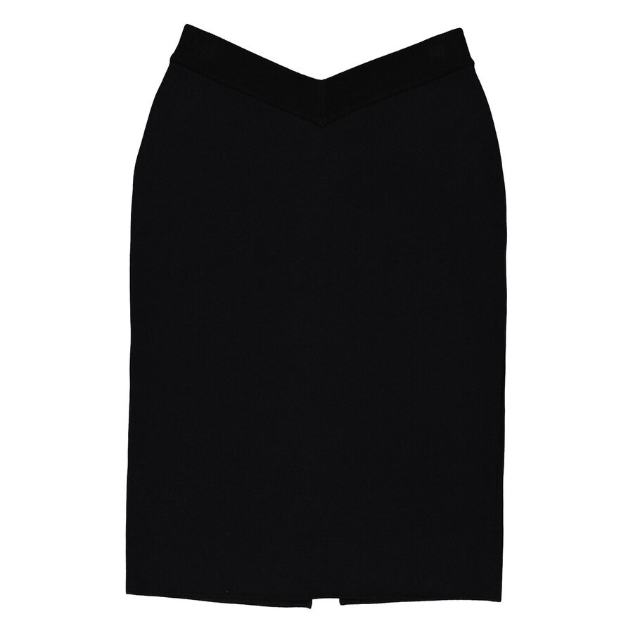 Burberry Ladies Black Octavia V-Waist Pencil Skirt - 5