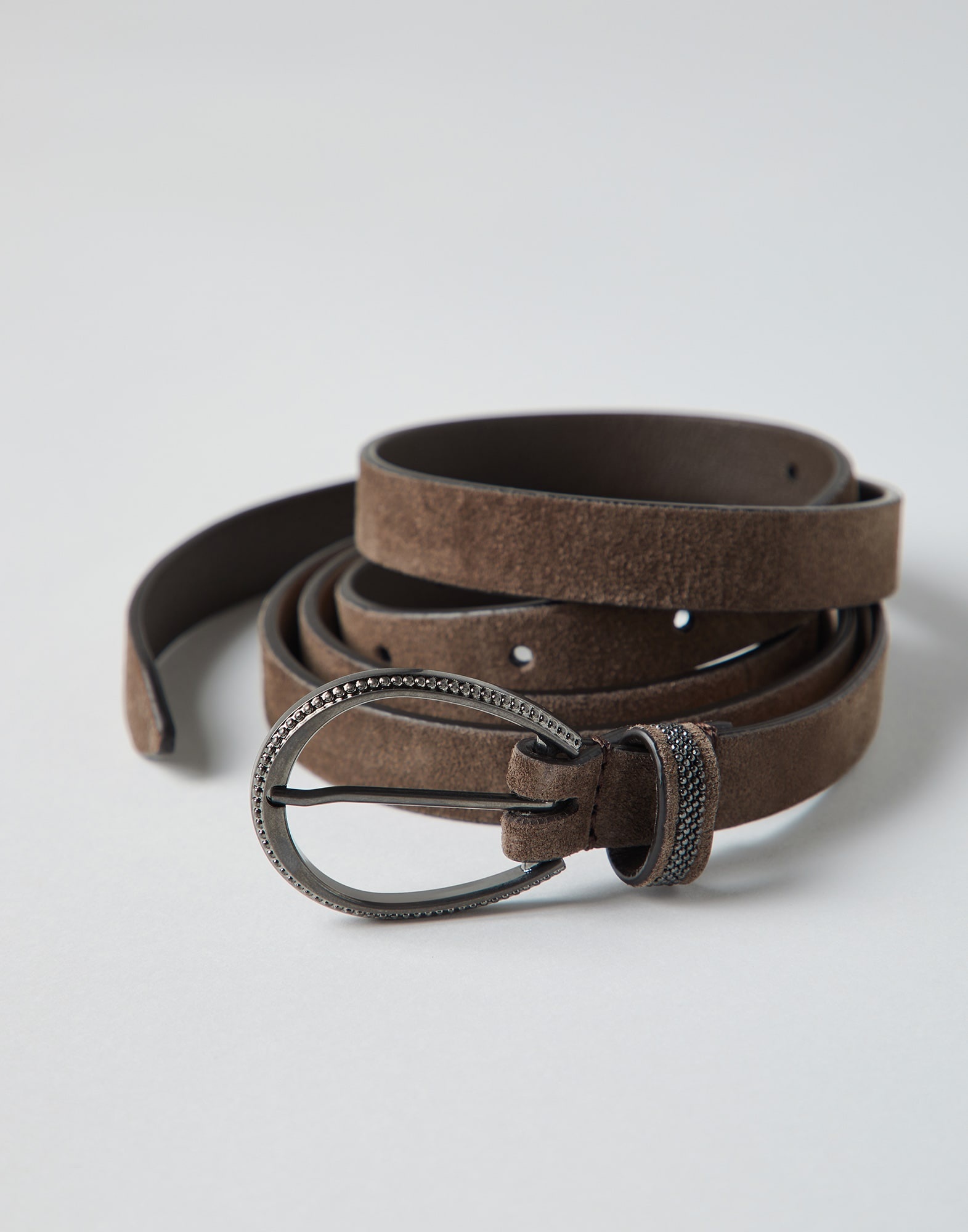 Suede belt with monili - 2