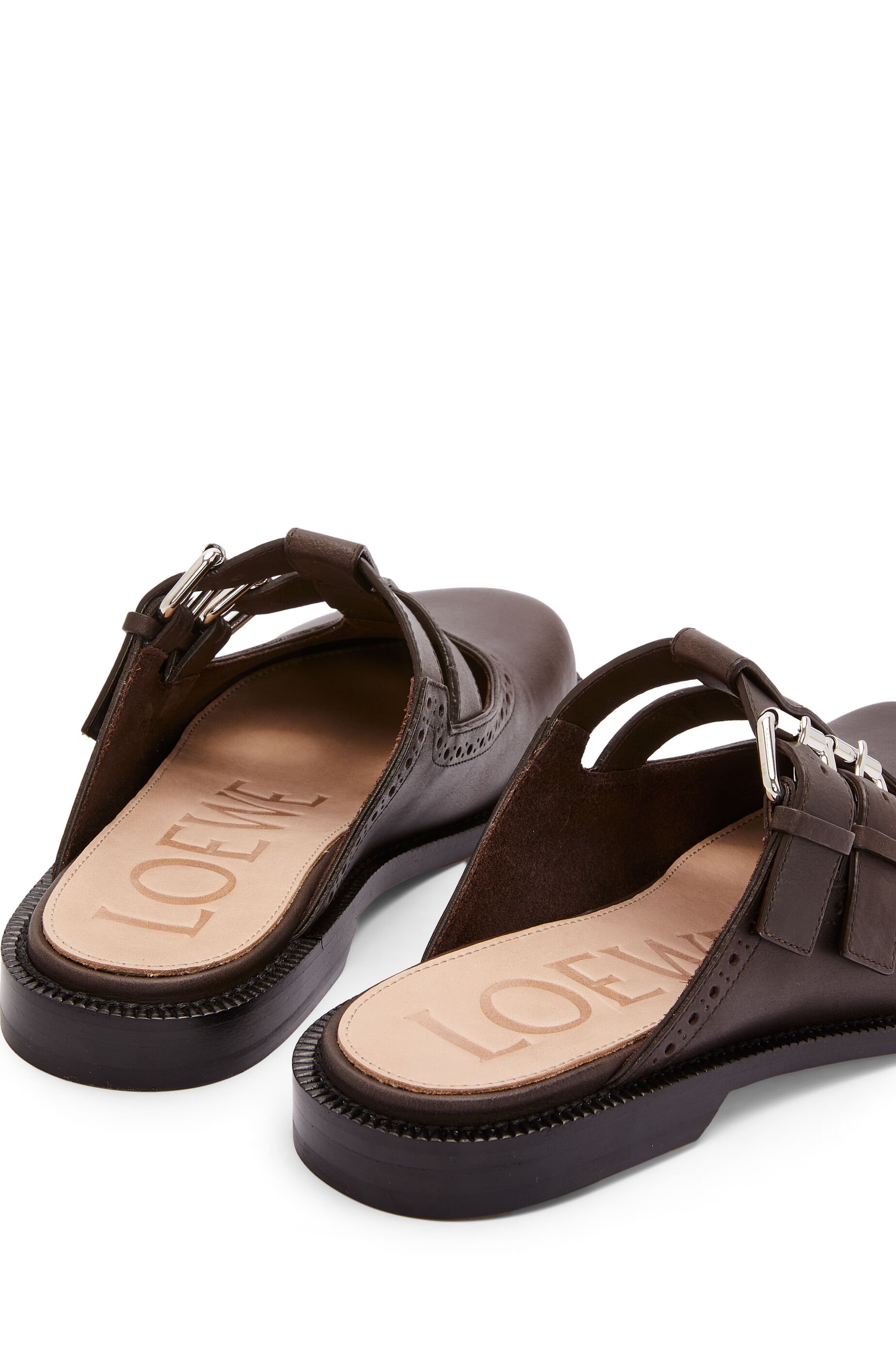 Loewe Campo Mary Jane mule in waxed calfskin | REVERSIBLE