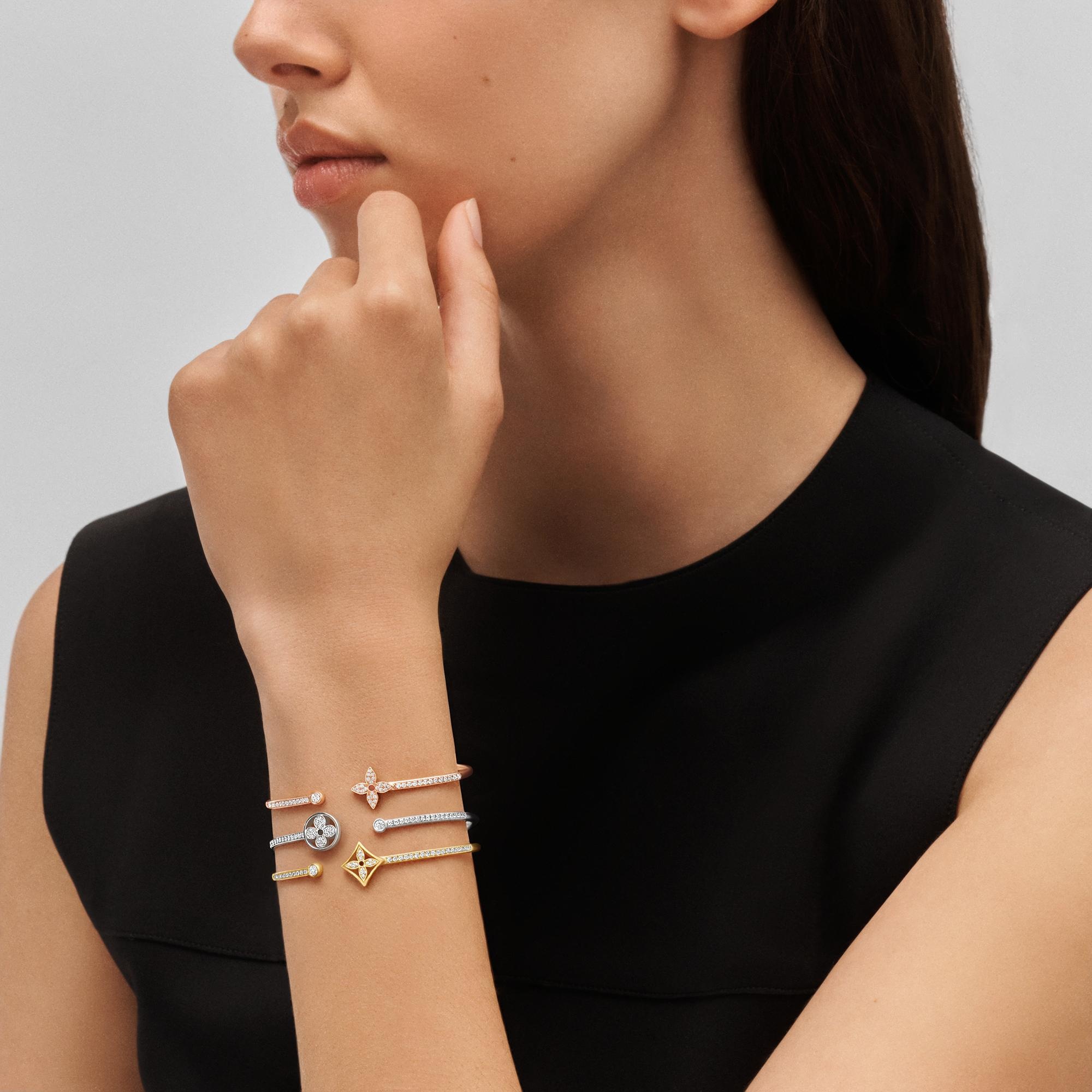 Idylle Blossom Twist Bracelet, Yellow Gold And Diamonds - 3