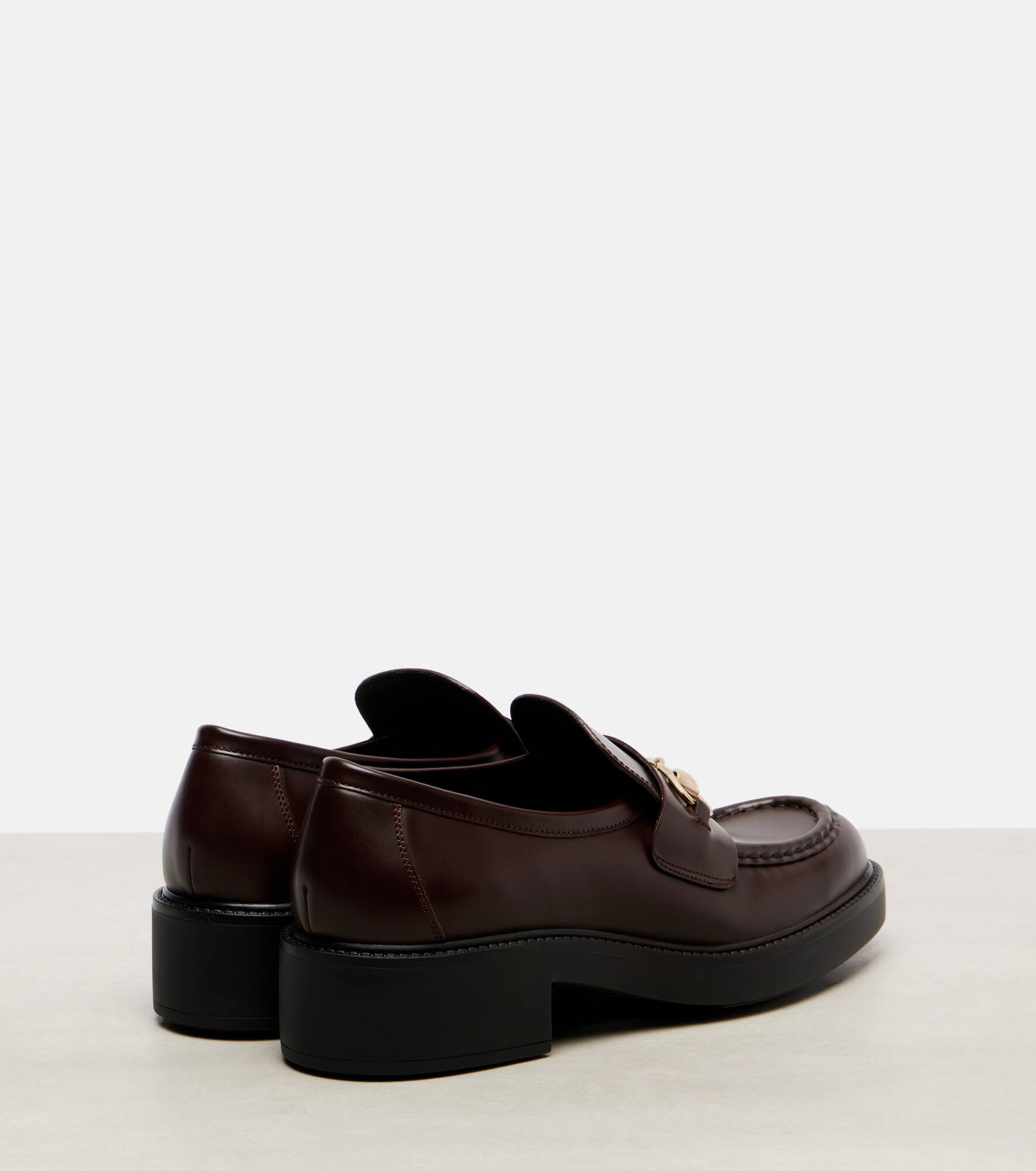 Horsebit leather penny loafers - 2
