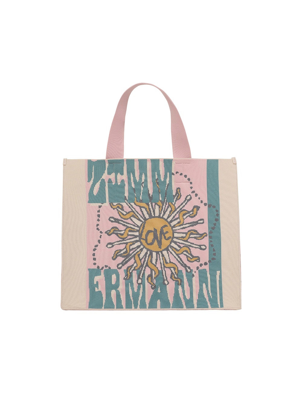 LARGE JACQUARD TOTE - 1