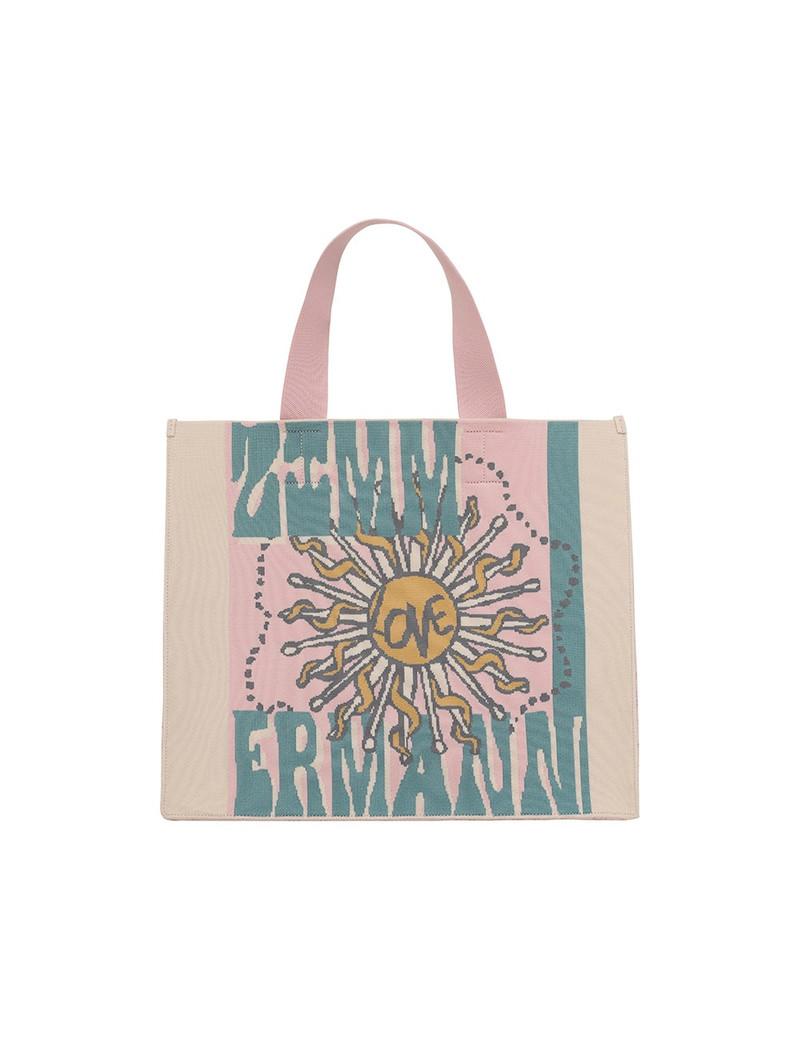 LARGE JACQUARD TOTE 1