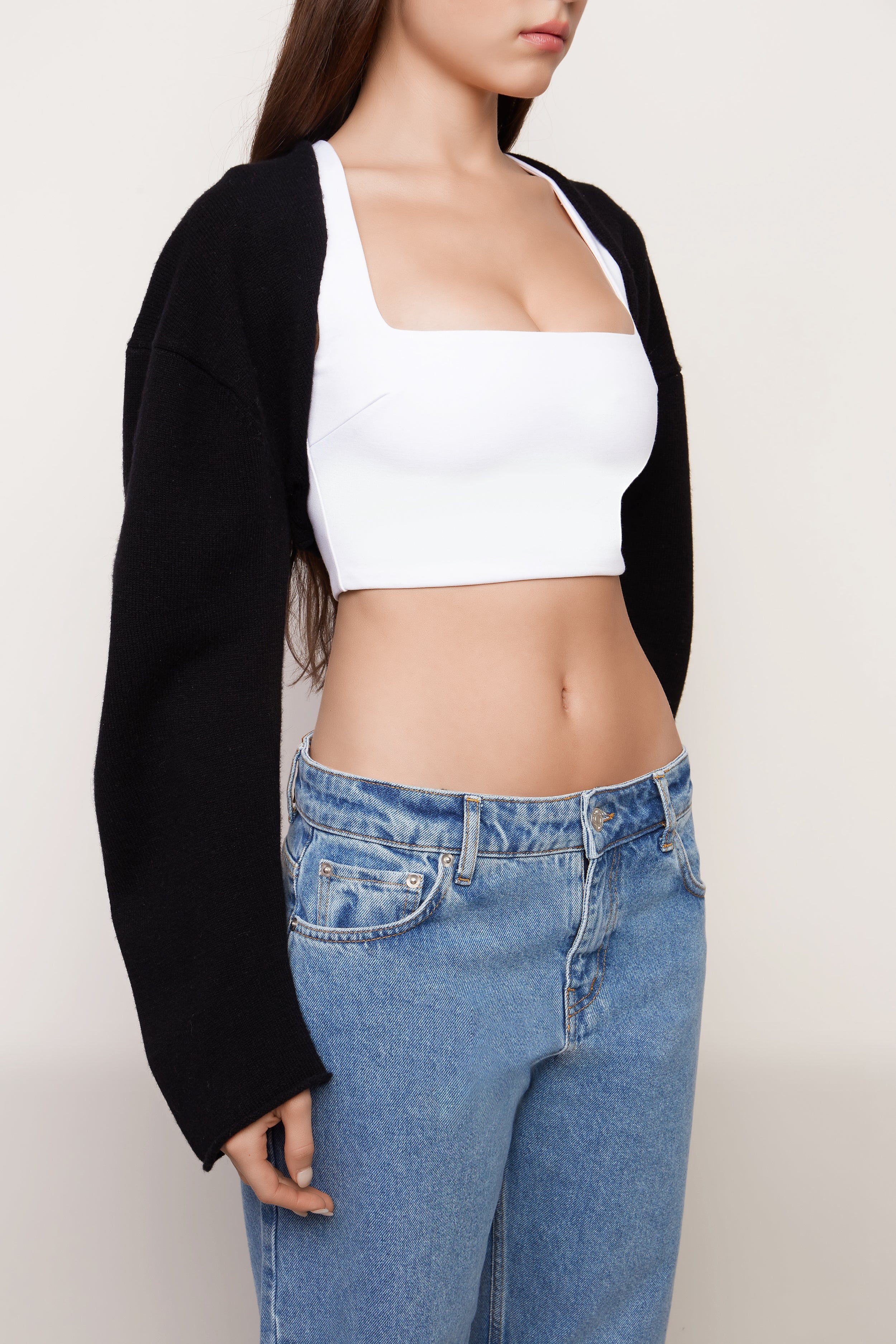 SLOUCHY KNIT BOLERO - 6