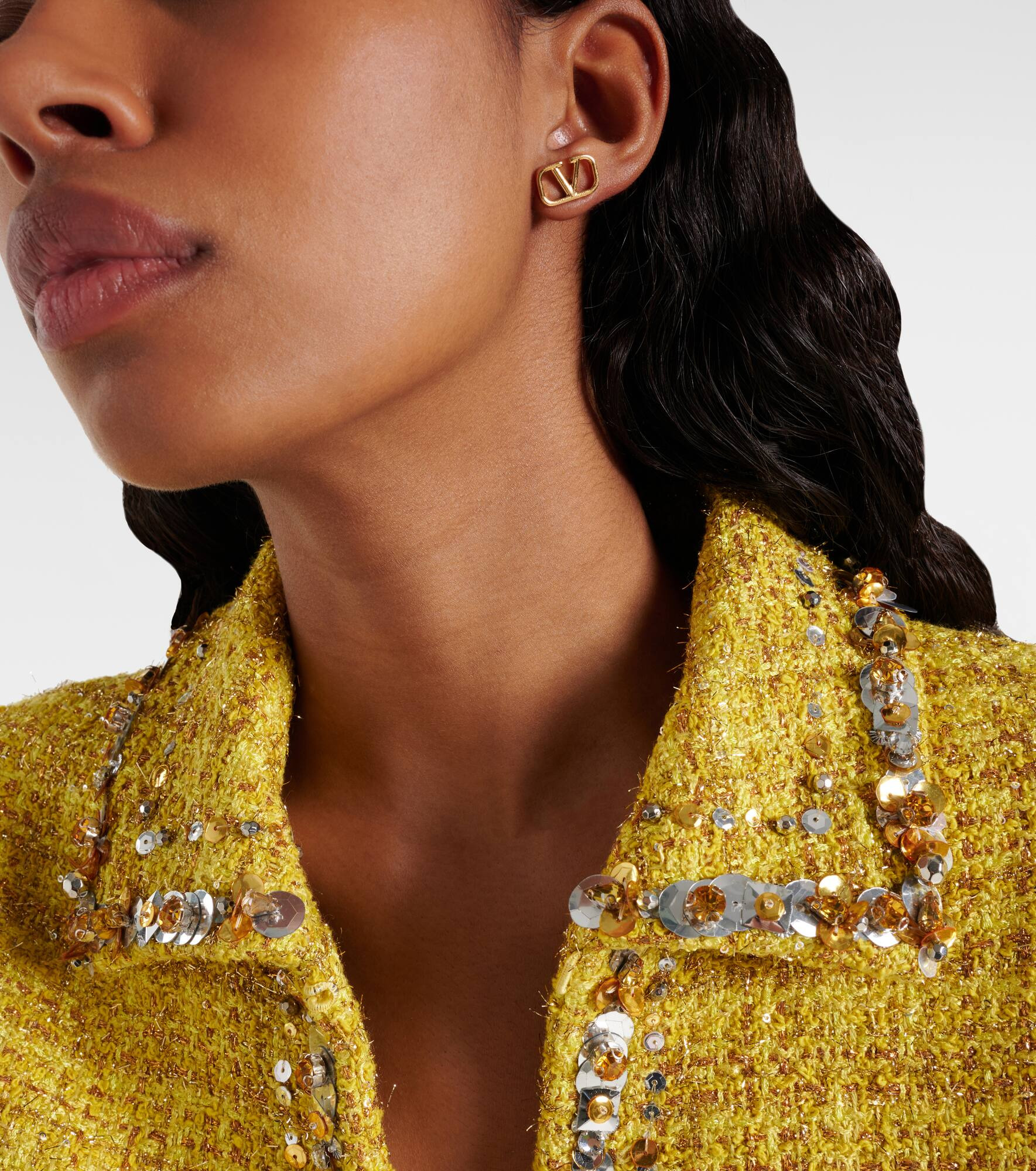 VLogo stud earrings - 3
