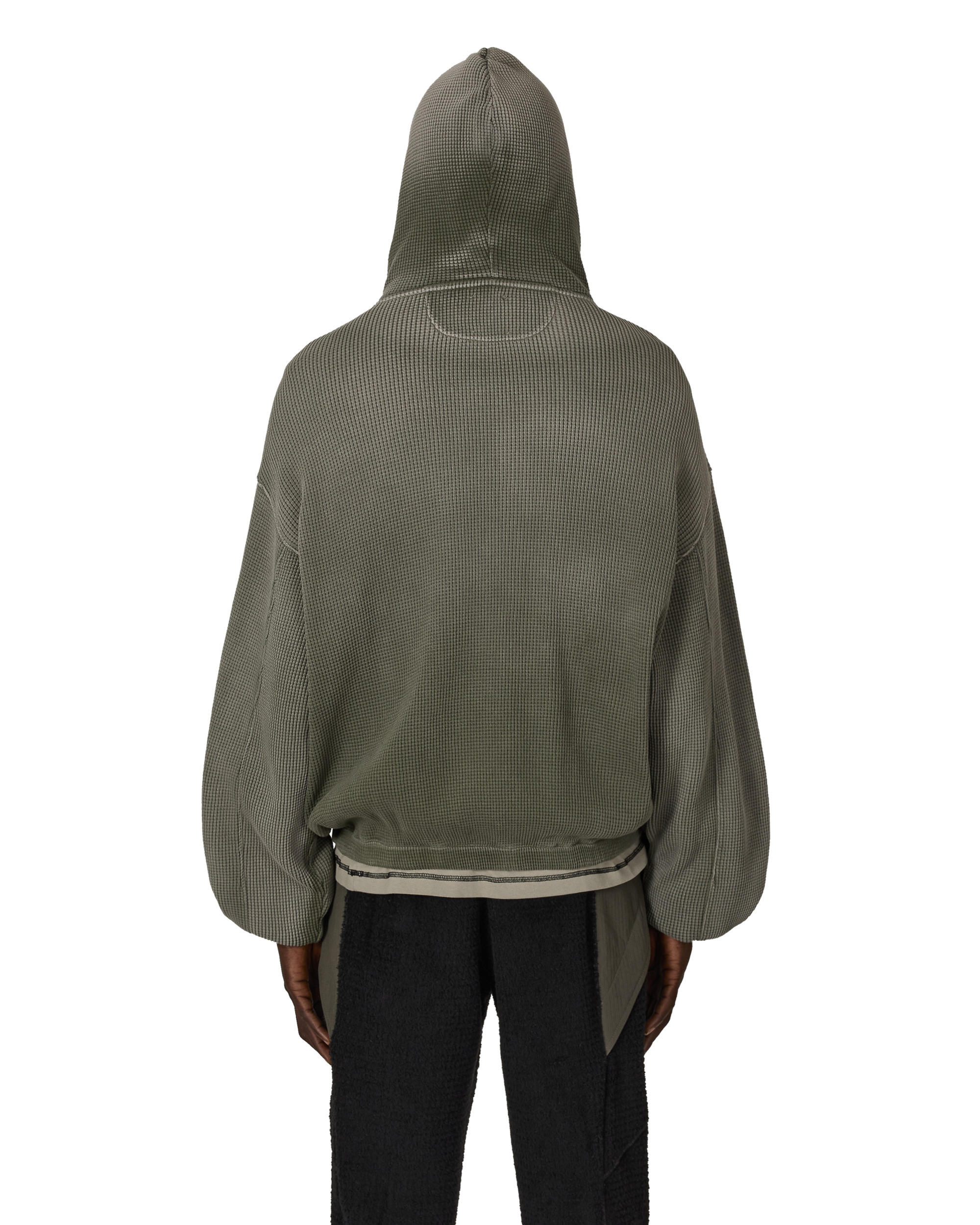 Bee Sun Faded Waffle Zip Up Hoodie - 3