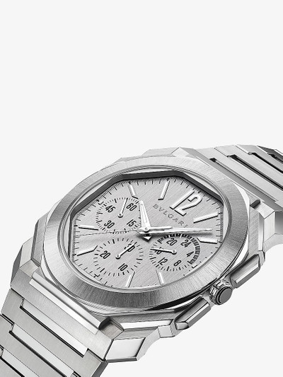 BVLGARI Octo Finissimo chronograph GMT stainless-steel watch outlook