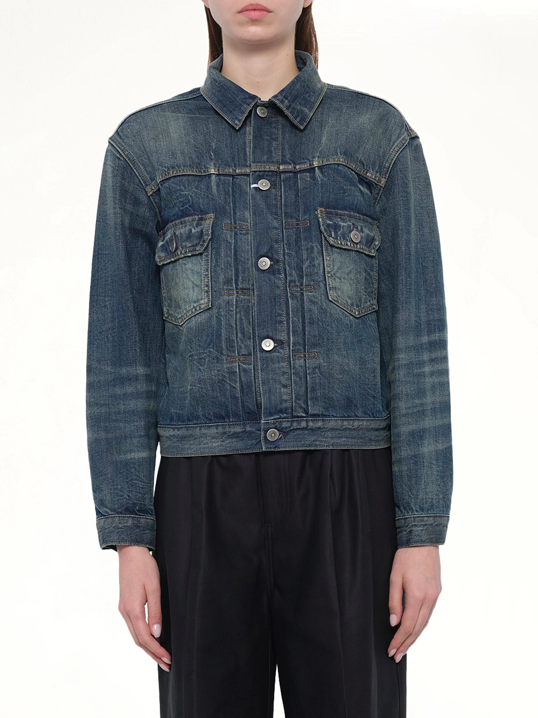 Denim Jacket in Blue Wash - 1