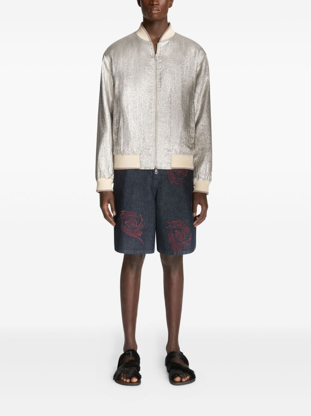 embroidered bomber jacket - 3