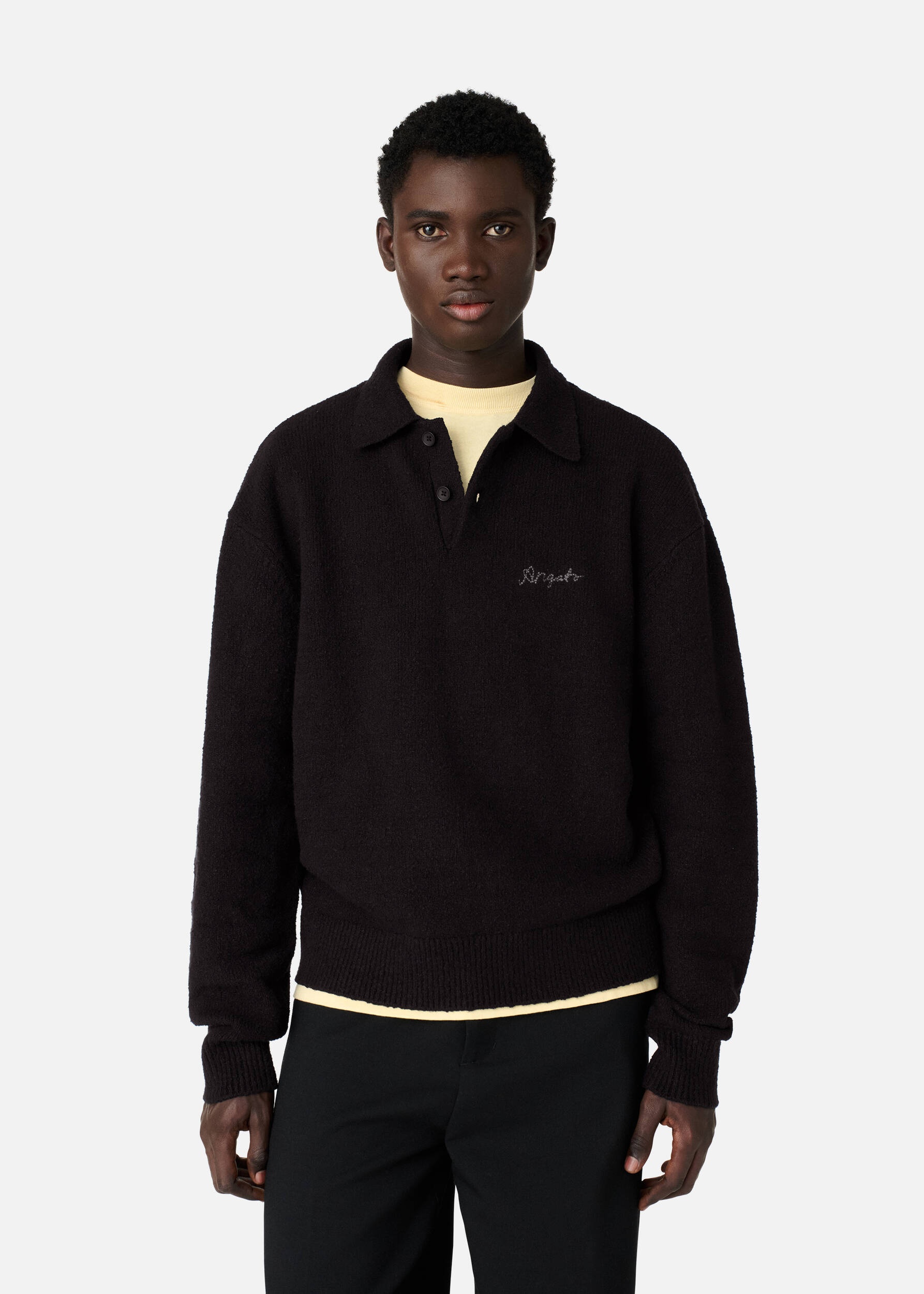 Scribble Polo Sweater - 2