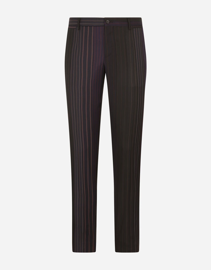 Tailored wool patchwork pants - 3