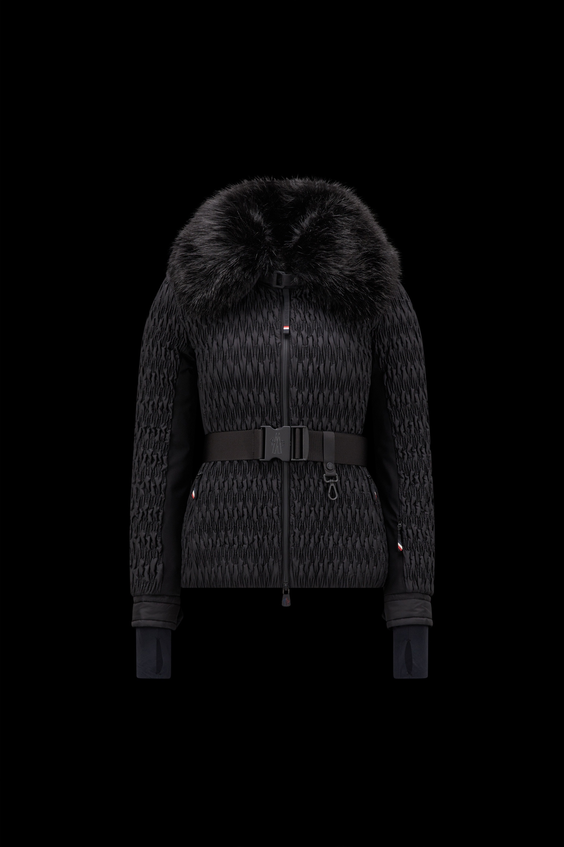 【MONCLER】PLANTREYショートダウンジャケット ナイロン ファー パリ直営店買付【MONCLER】Badyfフードファー付きショートダウン