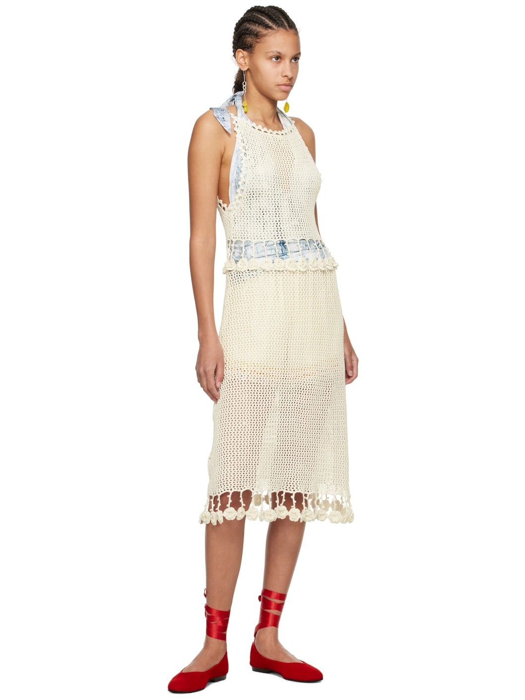 Off-White Posy Midi Dress - 4