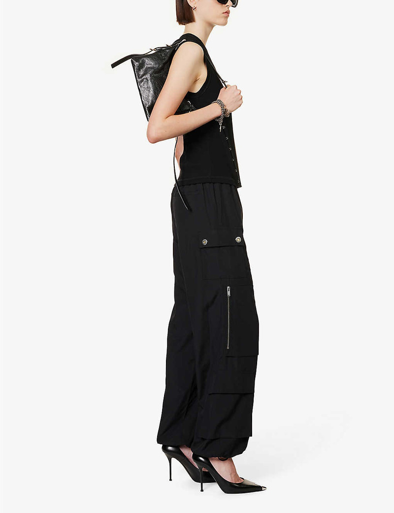 Dion Lee Pocket-embellished straight-leg mid-rise recycled-polyester trousers outlook