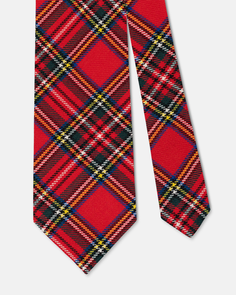 J. PRESS MADE-IN-ENGLAND ROYAL STEWART TARTAN WOOL TIE outlook