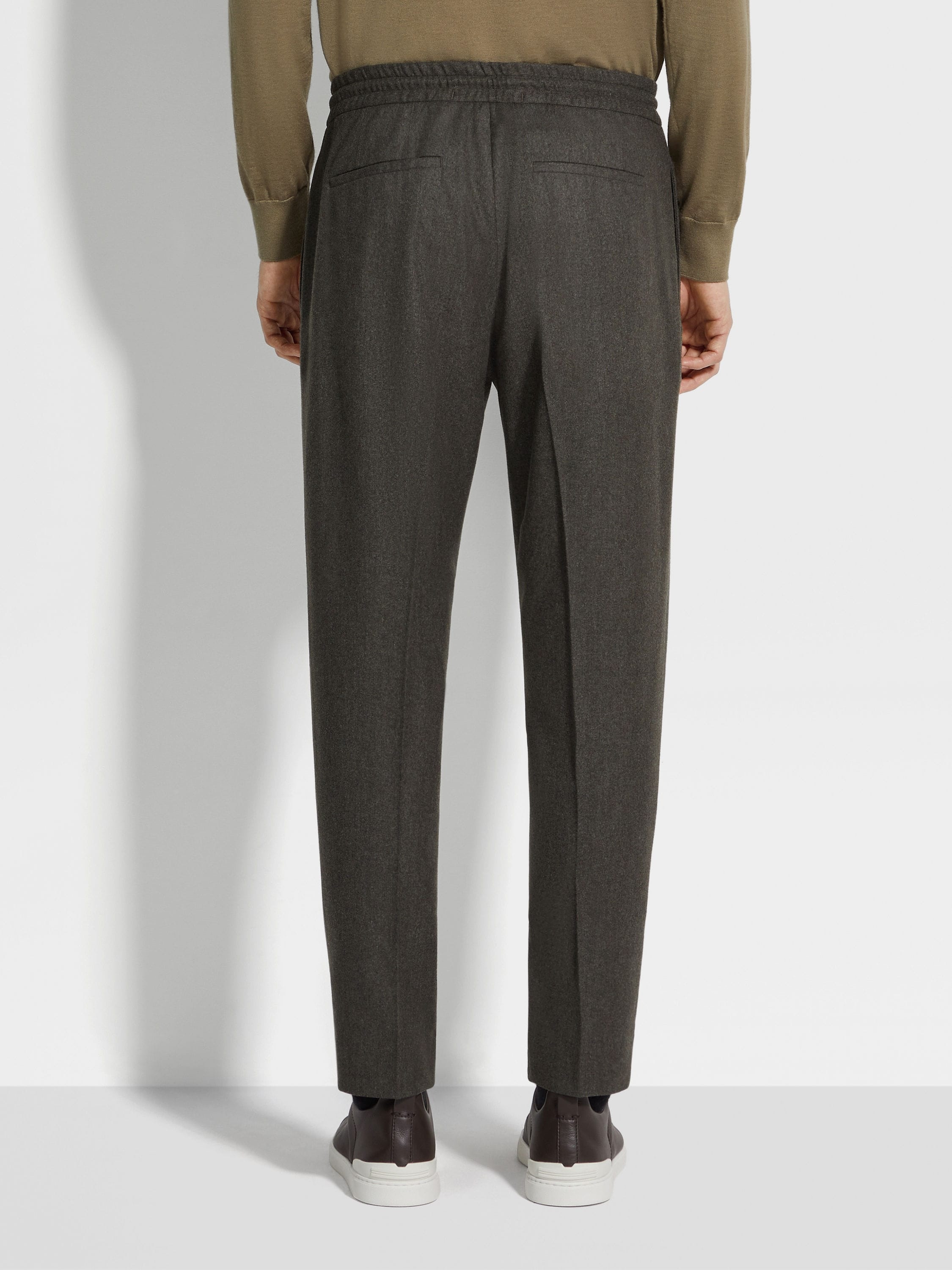 KHAKI 15MILMIL15 WOOL JOGGERS - 5