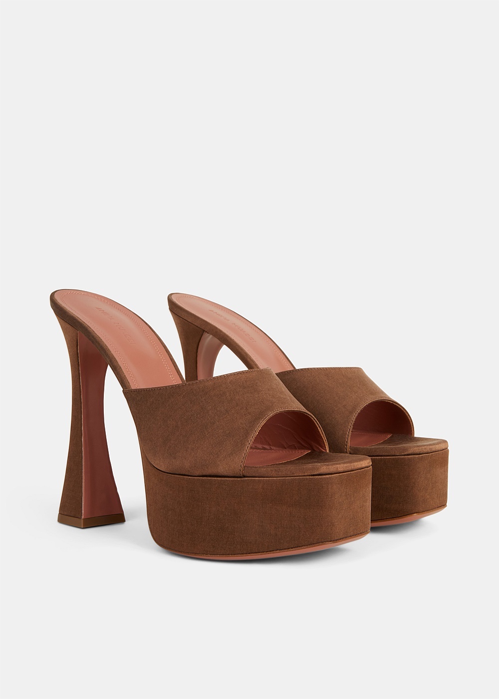 Brown Satin Dalida Sandal - 4