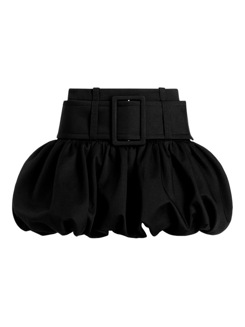 belted bubble mini skirt 1