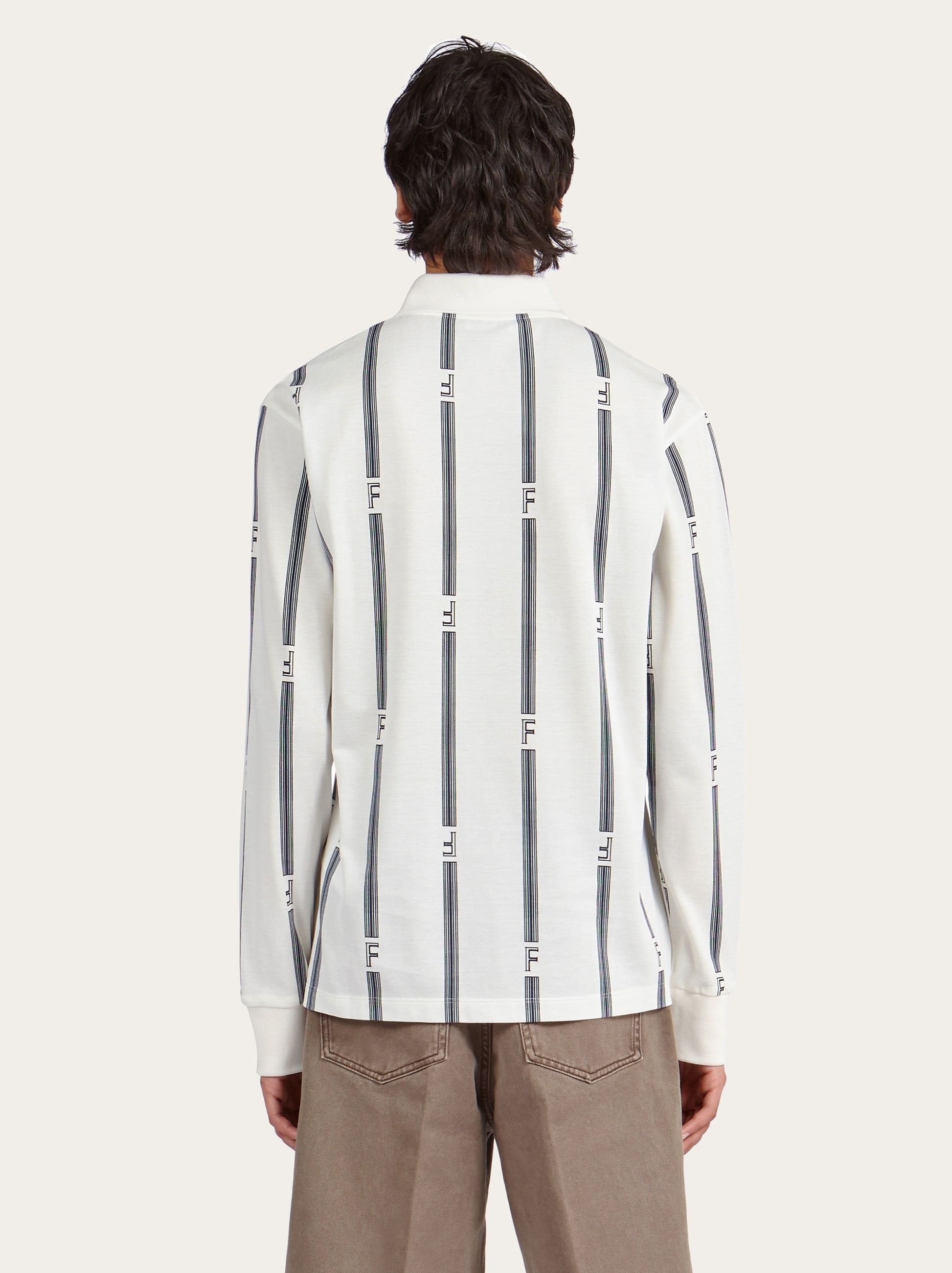 College stripes long sleeved polo - 3