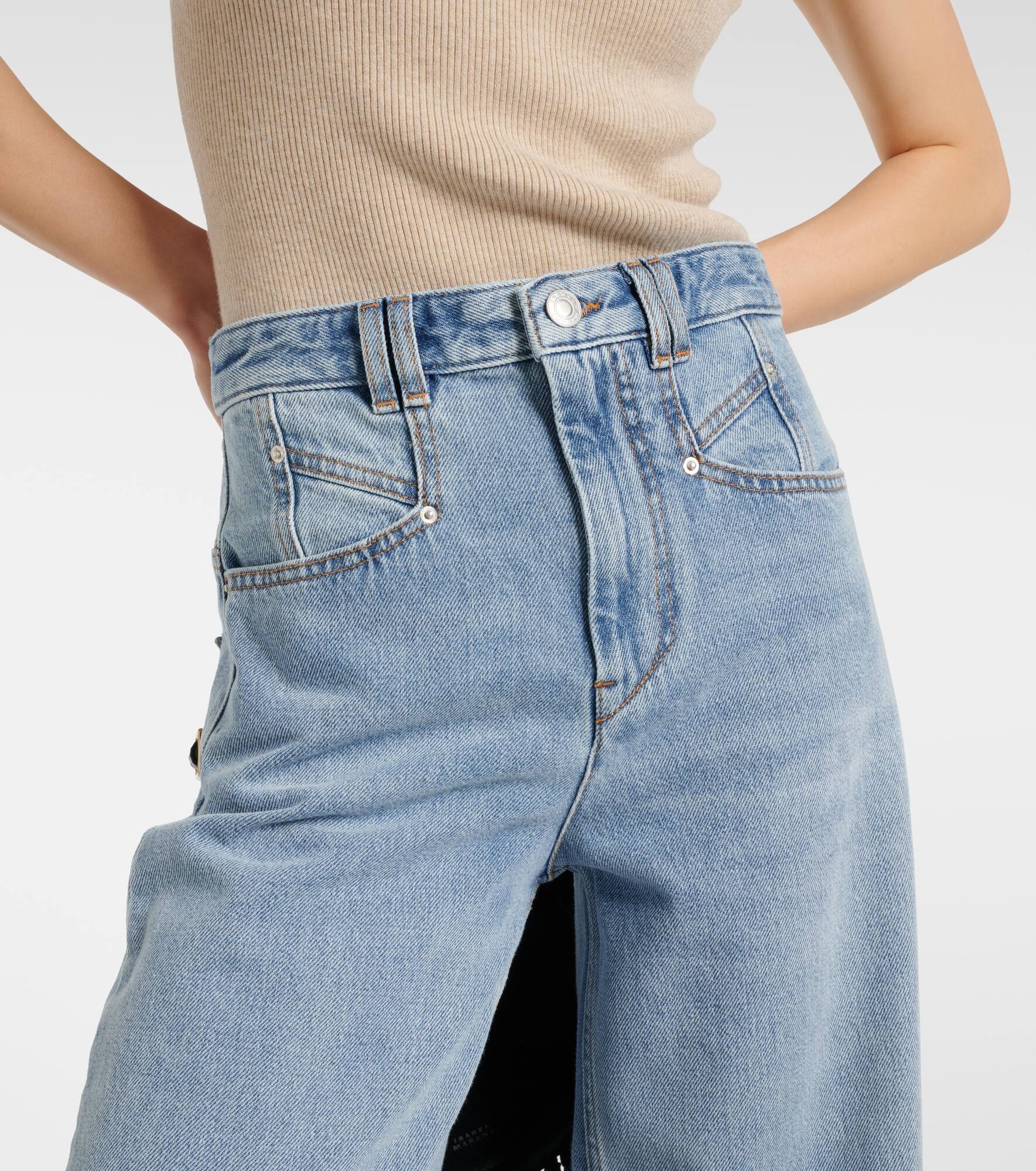 Lemony wide-leg jeans - 4