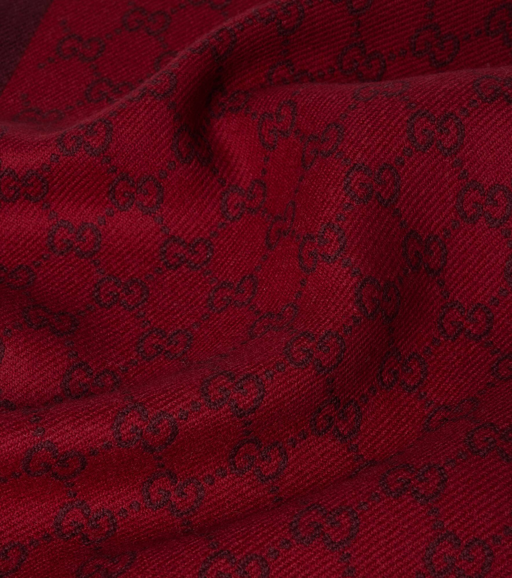 GG wool scarf - 4