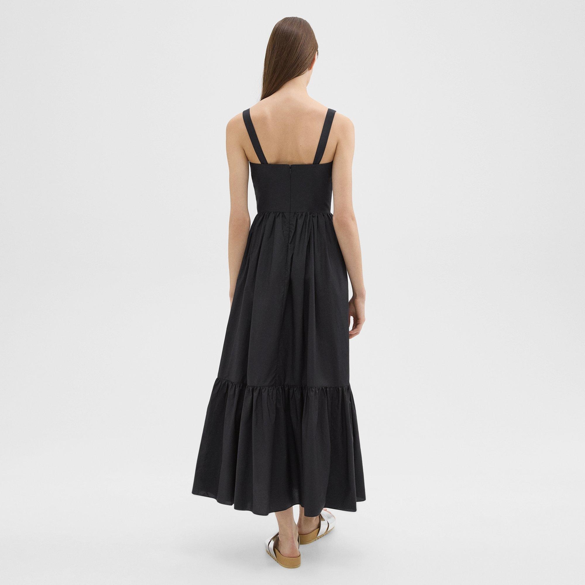 Tiered Sleeveless Dress in Cotton-Blend - 4