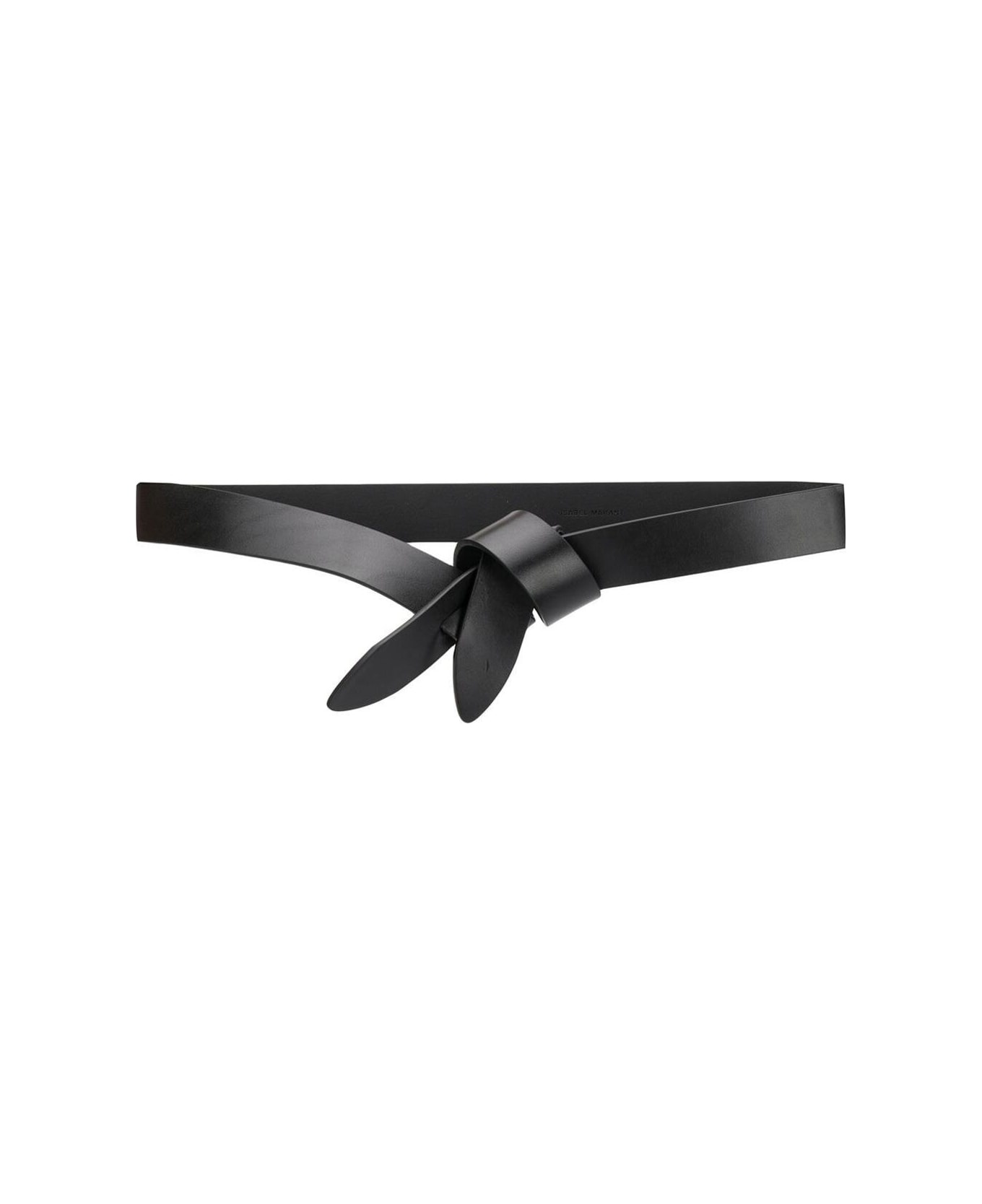 Woman's Lecce Black Leather Belt - 1