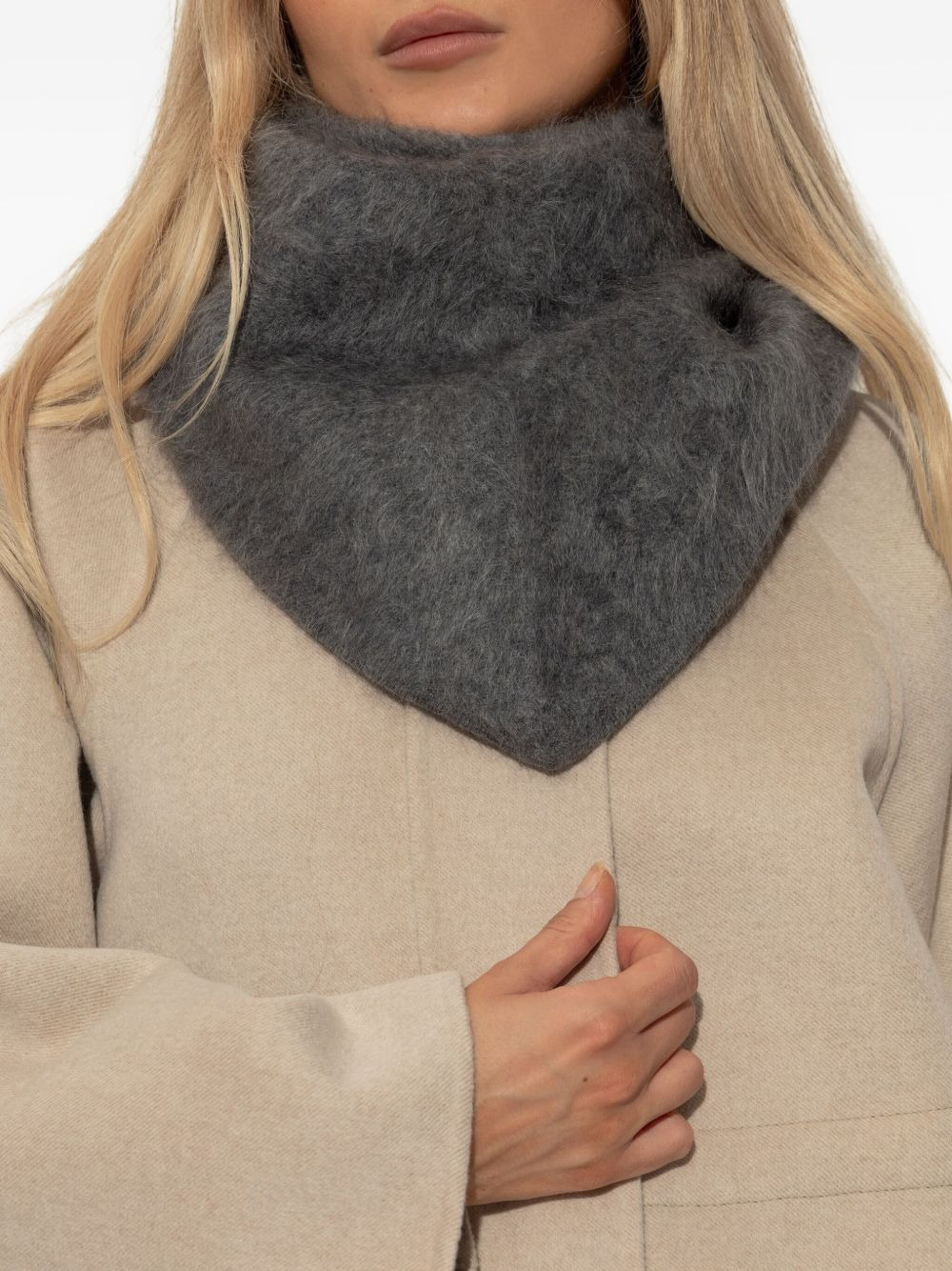 brushed cashmere scarf - 2