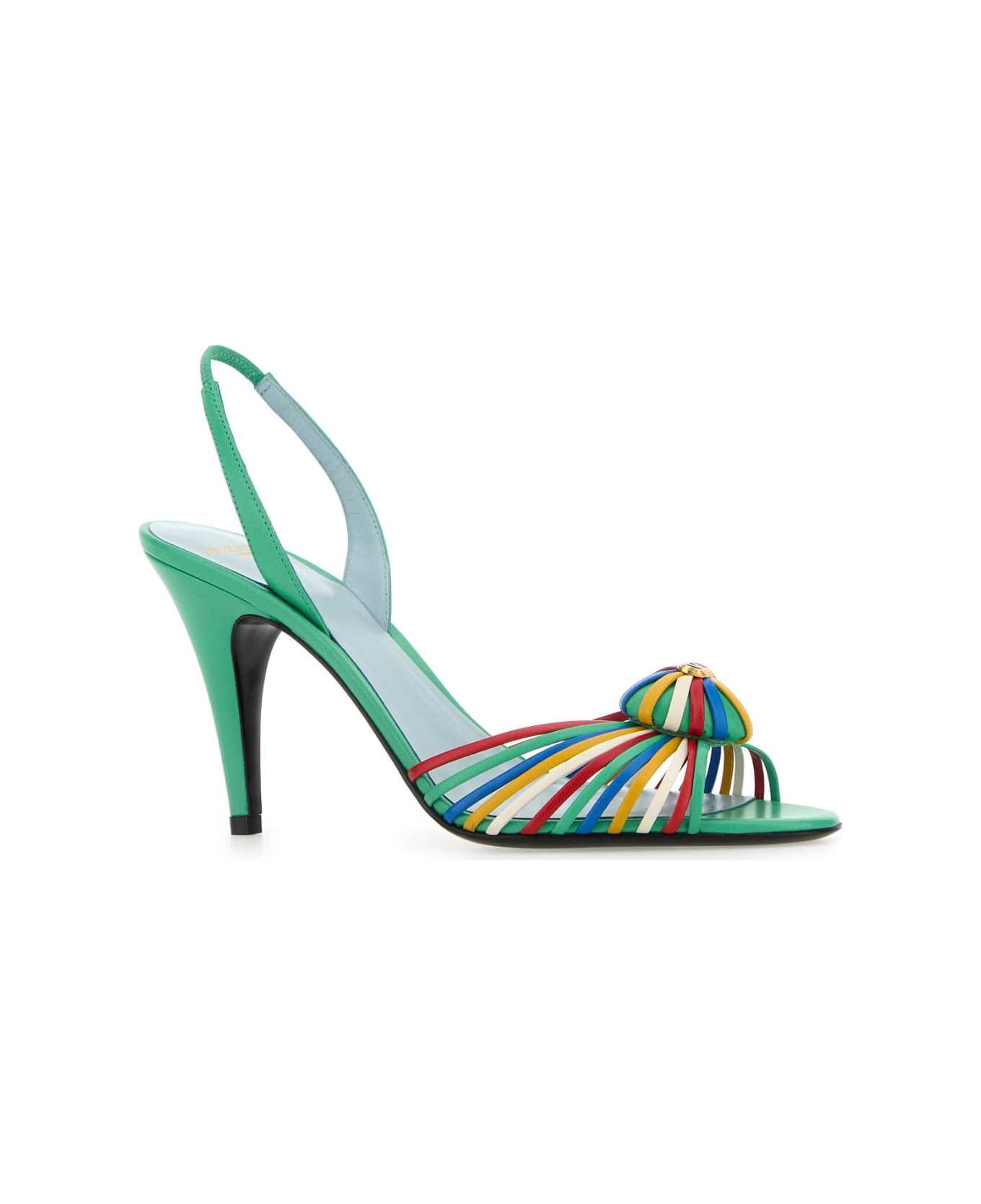 Multicolor Leather Royal Sandals - 2