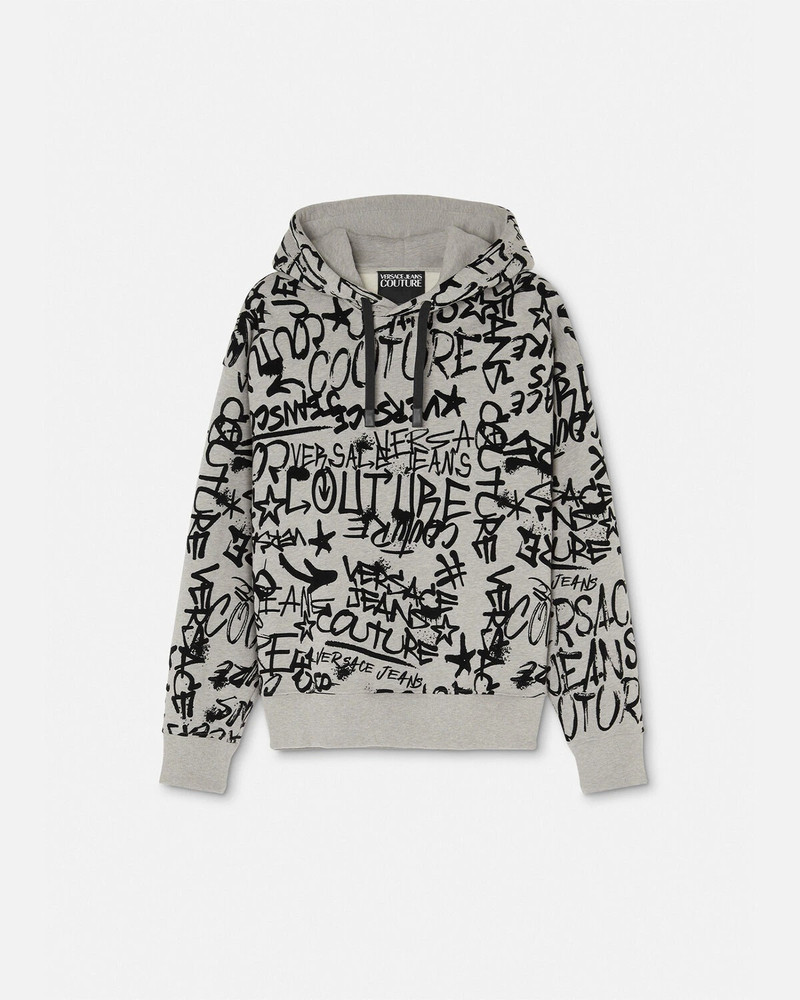 Graffiti Flock Hoodie 1
