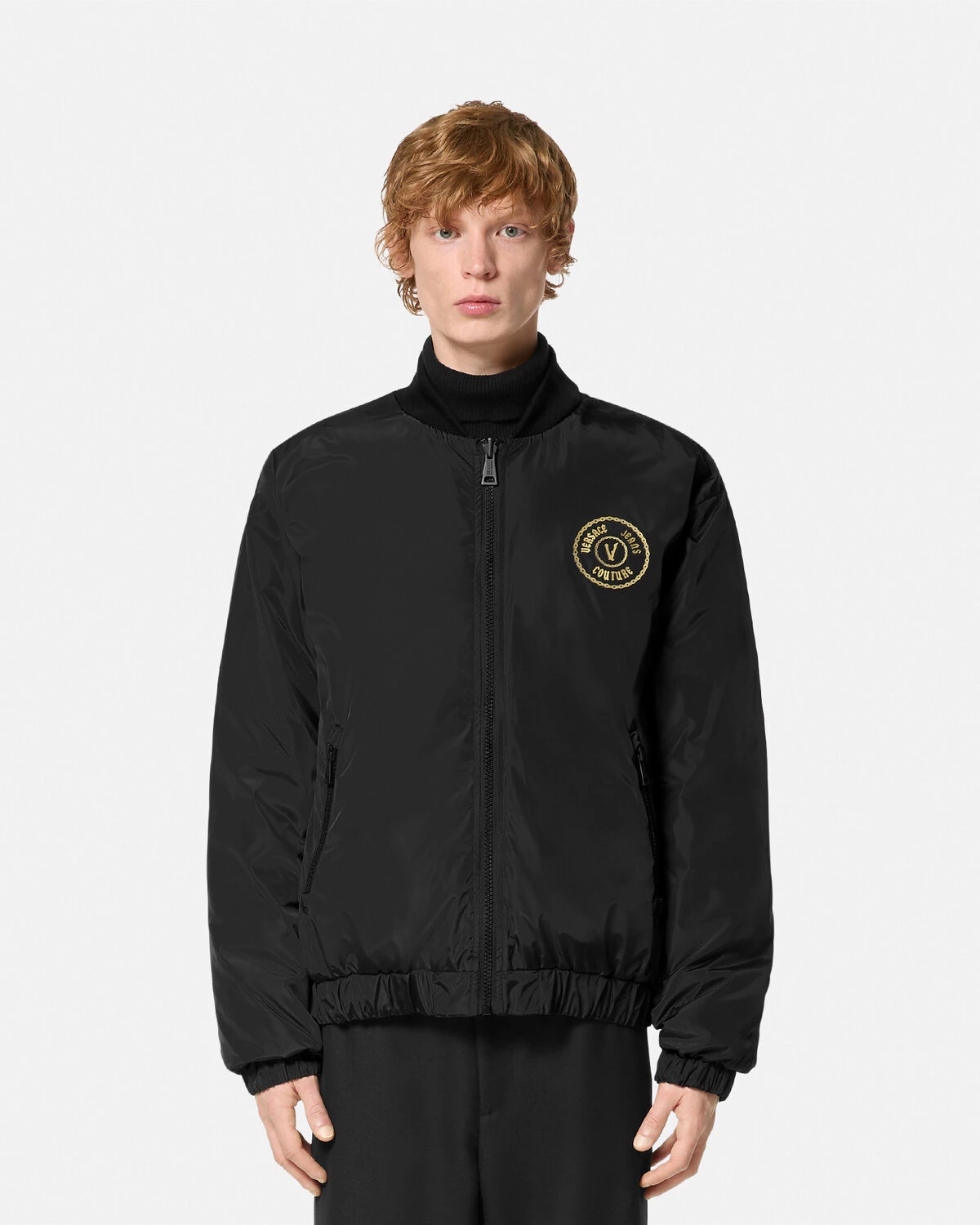Chain Couture Reversible Puffer Jacket - 7