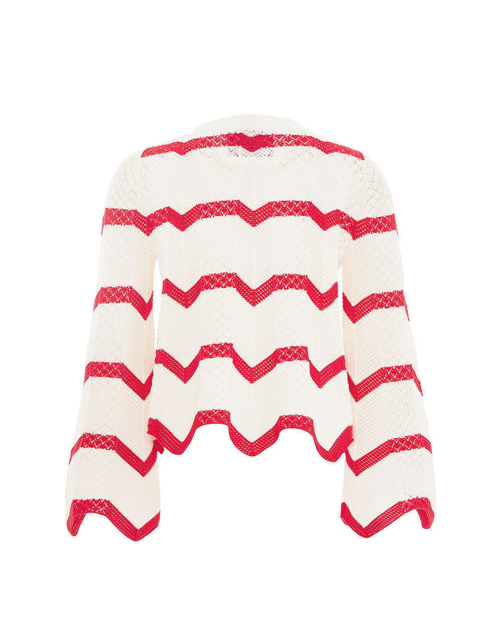Chevron Crop Sweater - 3